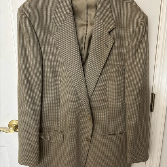 Vintage Burberry Beige Checkered Blazer